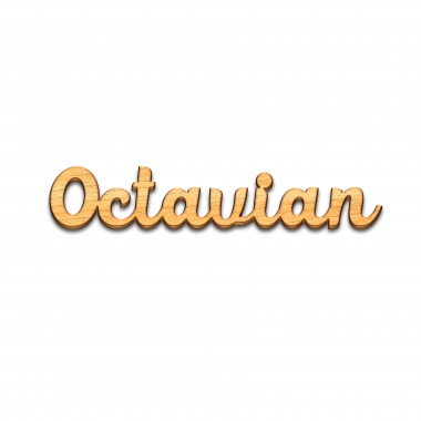 Decor nume Octavian debitat laser